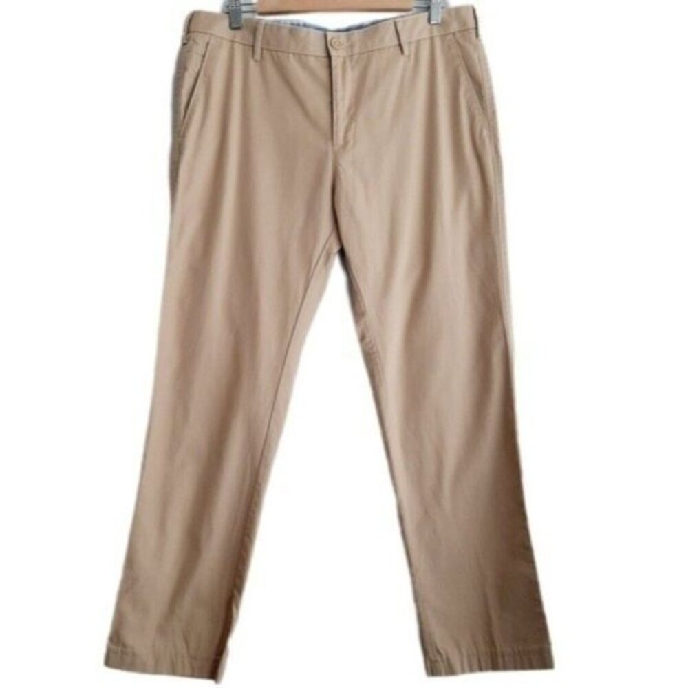 ALLEN SOLLY Classic Chino Pants Beige Cream Men's Sz 36
